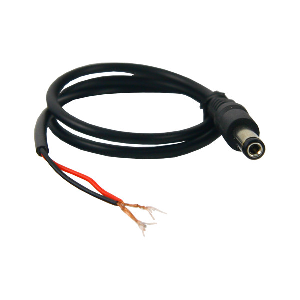 Câble Rouge/Noir avec connecteur mâle Europ - Camera