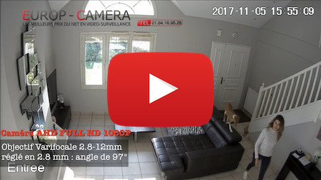 Caméra AHD 1080P varifocale 2.8-12mm Vidéo démonstration caméra AHD FULL HD 1080P varifocale